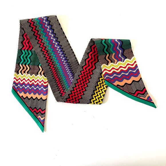 Missoni Printed Silk-Twill Scarf - Picture 6 of 7